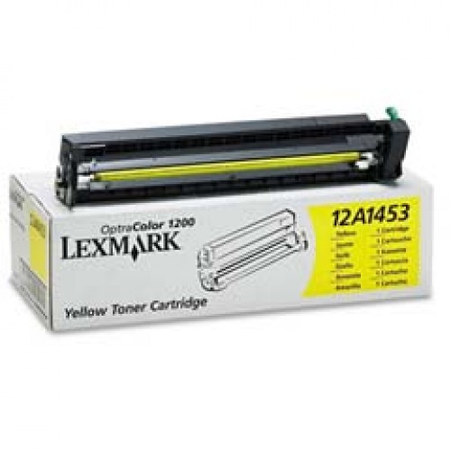 Original Genuine LEXMARK OPTRA 1200 YELLOW TONER   12A1453